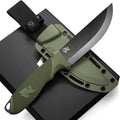 W-SCANDI Full Tang Survival Knife D2 Steel - Tactical EDC Blade