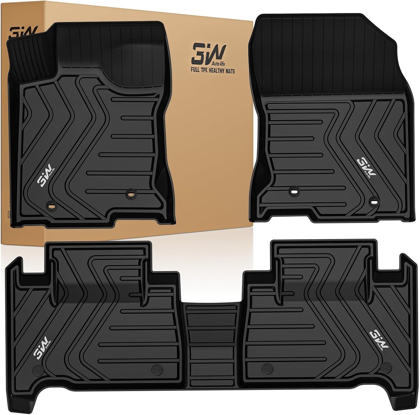 3W Floor Mats for Lexus NX 2015-2021 Custom Fit All Weather