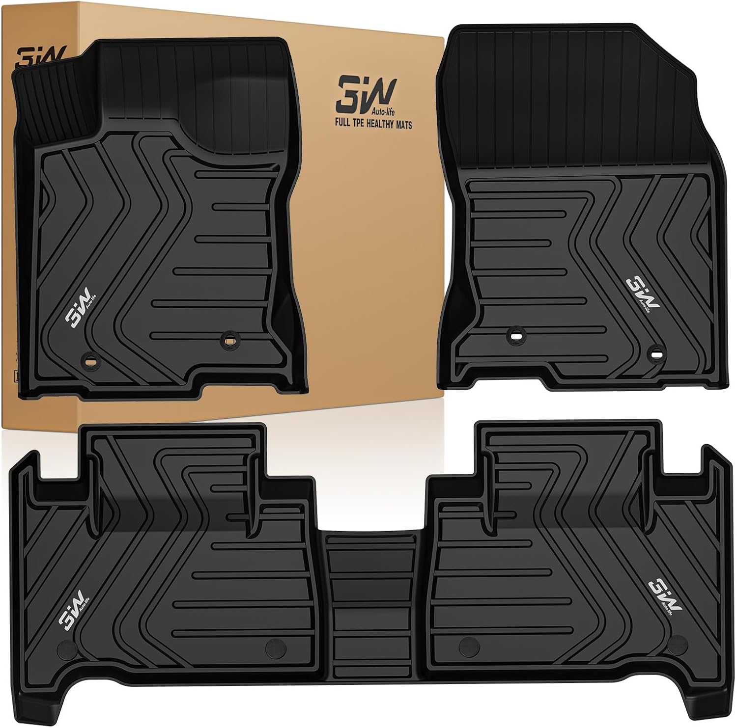 3W Floor Mats for Lexus NX 2015-2021 Custom Fit All Weather