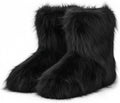 Faux Fur Boots for Women Mid-Calf Winter Snow Boots - Cozy Grip