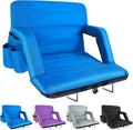 Stadium Seats with Back Support Wide 22.5in - Foldable Bleacher Chair