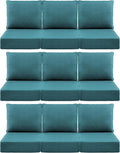 Luxury 6in Outdoor Cushions for Patio Furniture - Set of 9