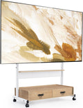 FITUEYES Rolling TV Stand for 70 to 100 Large Screens with Storage