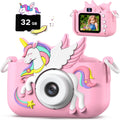 Upgrade Kids Camera for Boys Girls - Dual Lens Selfie Toy Camera