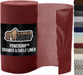 powerGRIP Drawer and Shelf Liner 17.5in x 30ft Red - Thick