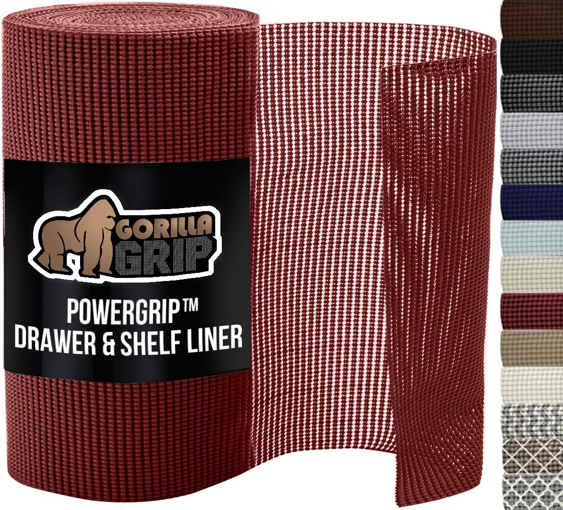 GORILLA GRIP powerGRIP Drawer Shelf Liner for Strong Hold