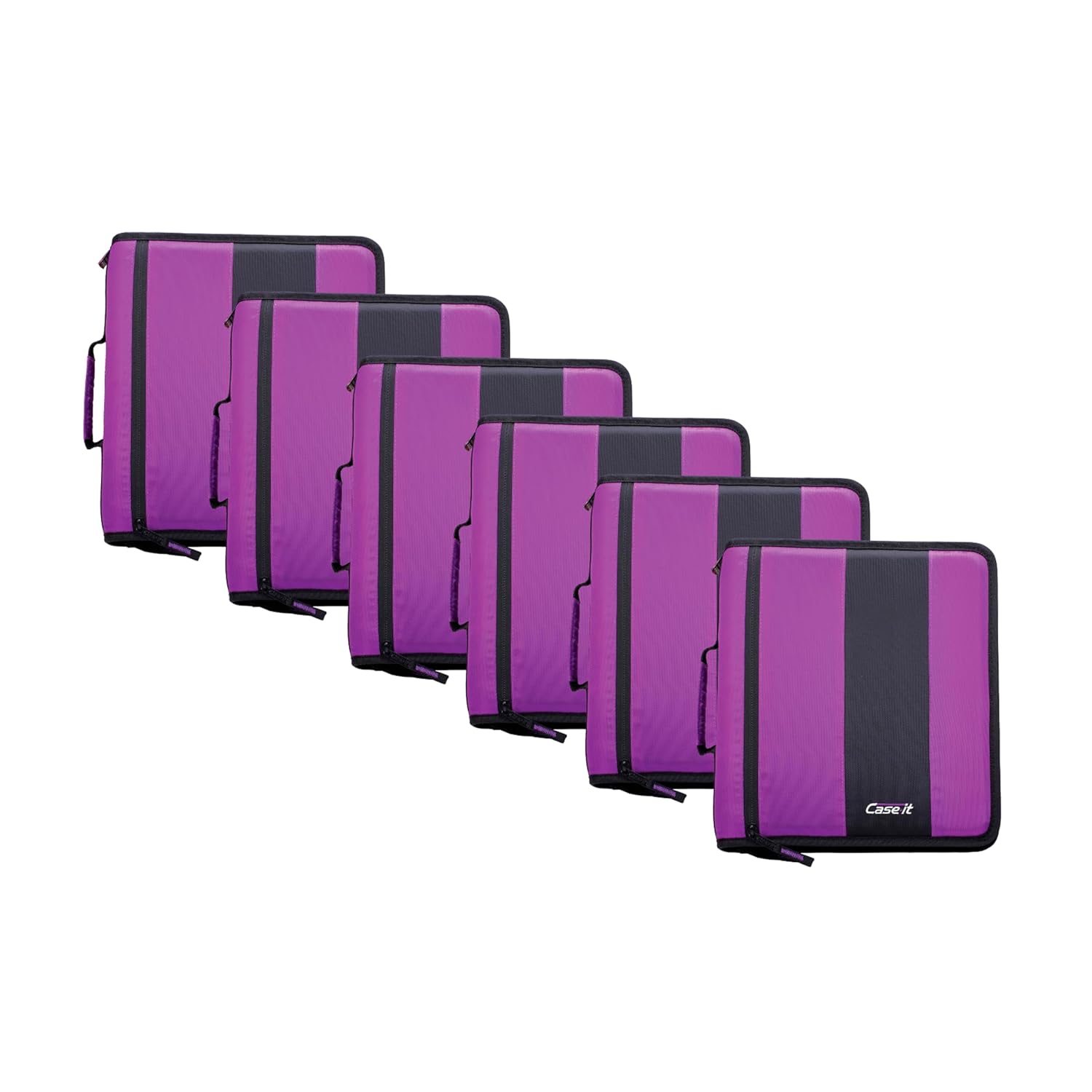 Case-it Classic Zipper Binder with 2-Inch O-Rings for Organization