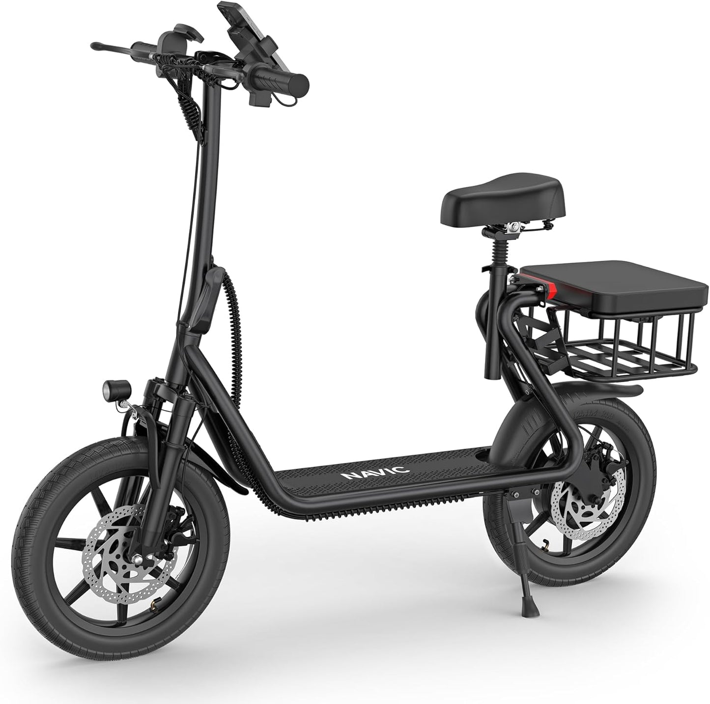 NAVIC Electric Scooter for Adults with 27 Mile Range and 22Mph Speed