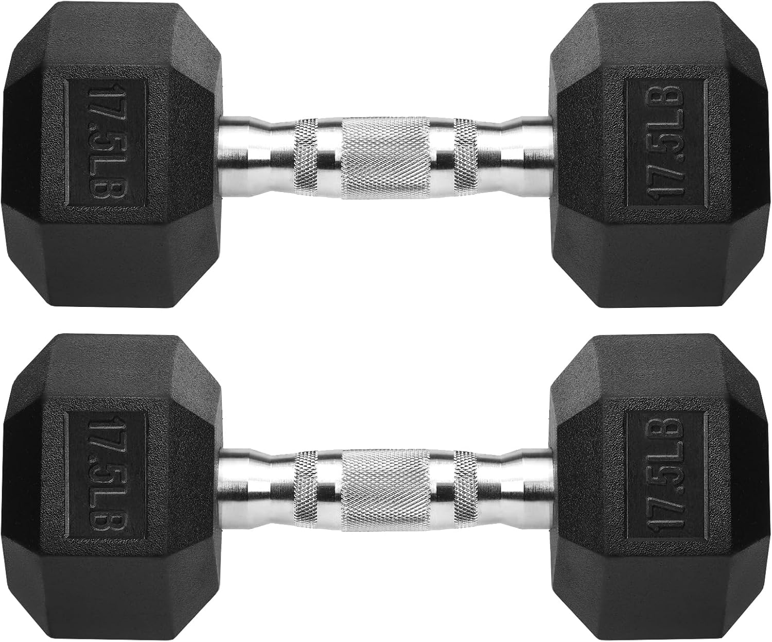 Hex Dumbbells Rubber Coated Cast Iron for Effective Workouts