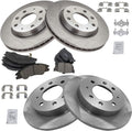 TRQ Front and Rear Brake Pad & Rotor Kit for 2004-2009 Kia Spectra