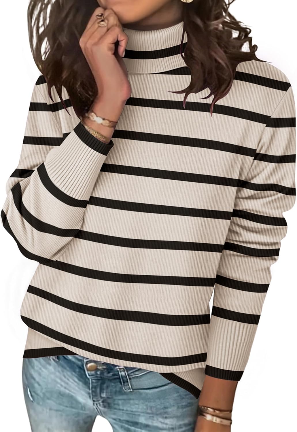Zeagoo Women's Turtleneck Sweater for Cozy Fall Fashion