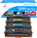 TRUE IMAGE 054/054H Toner 4-Pack Compatible for Canon - Reliable Color