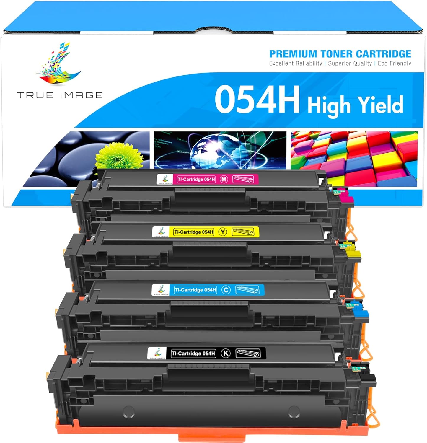TRUE IMAGE Compatible 054 054H Toner Cartridge for Canon Printers