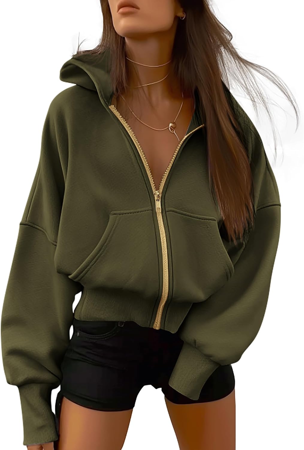 Trendy Zip Up Hoodie for Women - Fall Fashion Essential 2025
