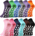Pilates Grip Socks for Women 12 Pairs Non Slip - Stable Everyday Wear
