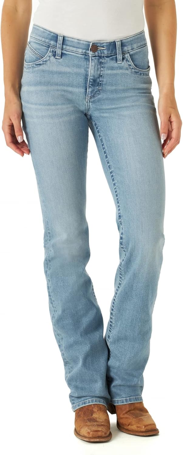 Wrangler Women's Willow Mid Rise Boot Cut Ultimate Riding Jean