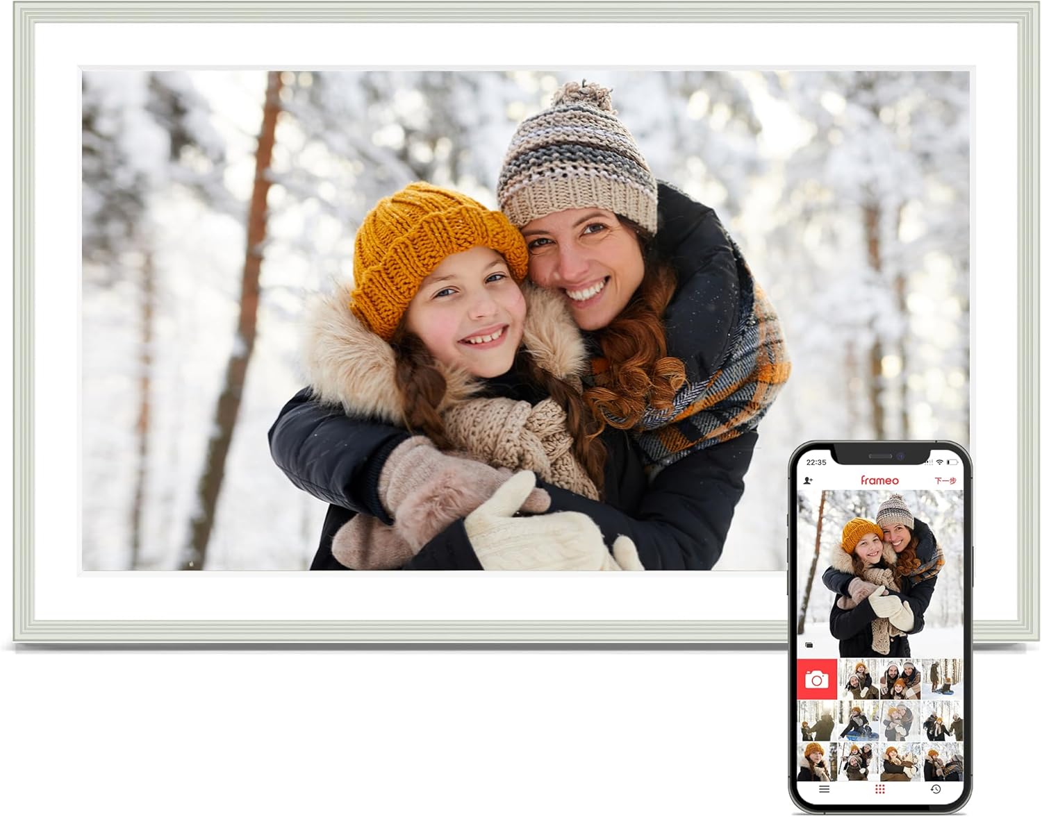 Digital Picture Frame 15.6 Inch WiFi Touchscreen for Memories