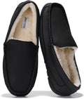 Project Cloud Mens Slippers 100% Genuine Leather - Warm Memory Foam up