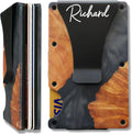 Personalized Wallet for Men - Slim Minimalist RFID Card Holder