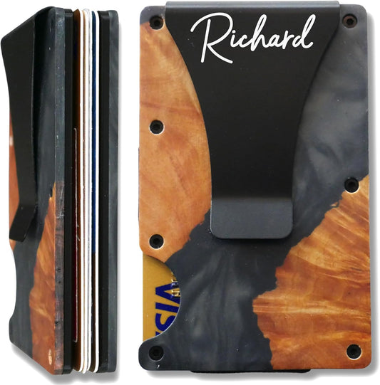 The Element Personalized Wallet for Men - Slim RFID Card Holder