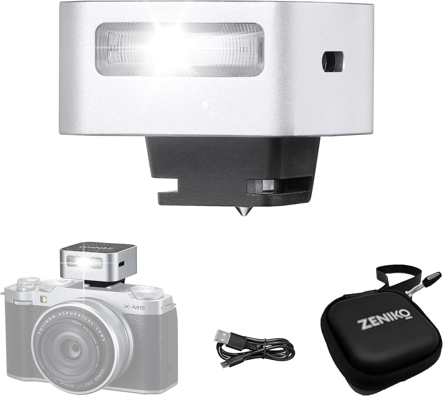 Mini Camera Flash Speedlite ZF08 with Fast Recycling and Power Levels
