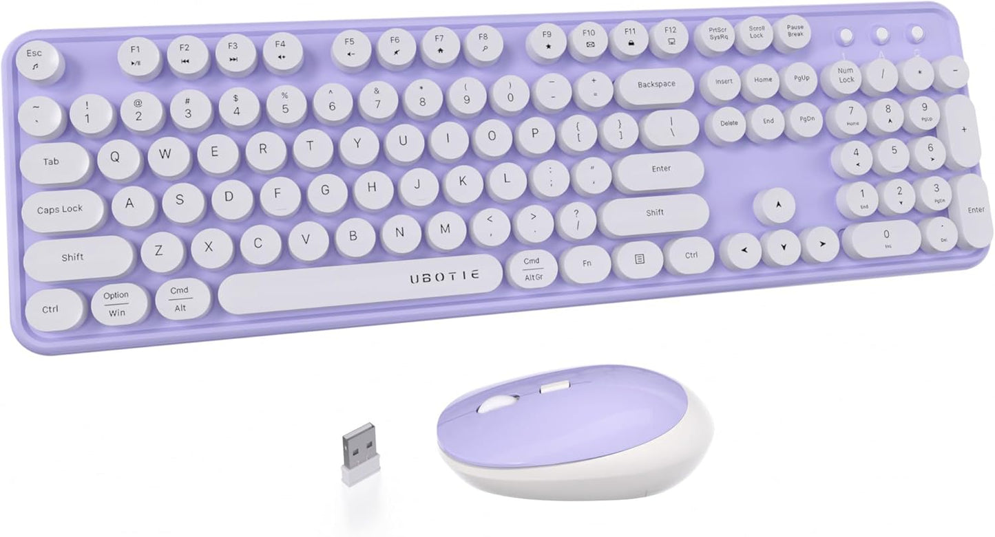 Colorful Wireless Keyboards Mouse Combo for Office Use