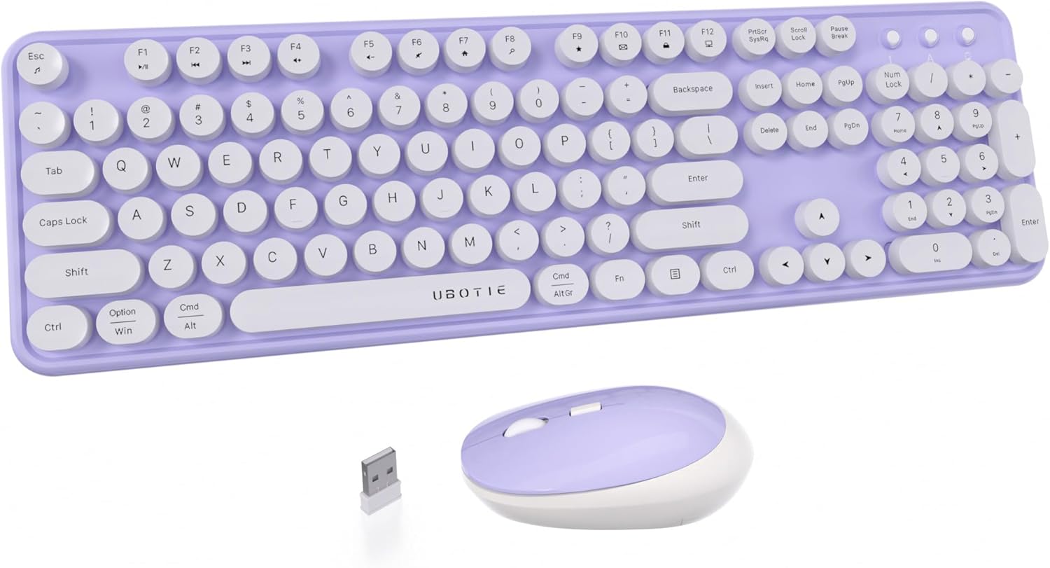 Colorful Wireless Keyboards Mouse Combo for Office Use