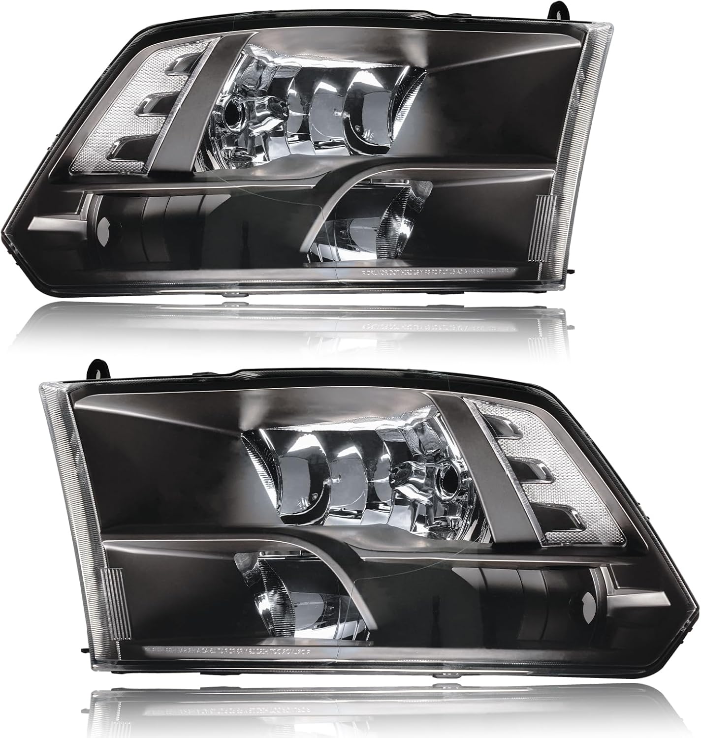 Headlights for Dodge Ram 1500 2009-2018 & 2500 3500 4500 5500