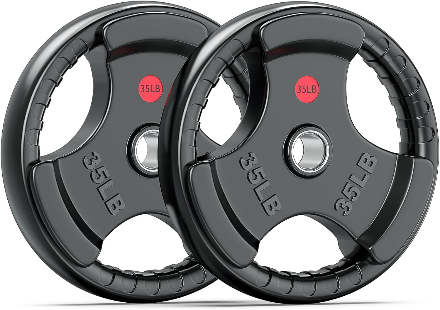 XDDIAS Rubber Weight Plates for Strength Training and Weightlifting