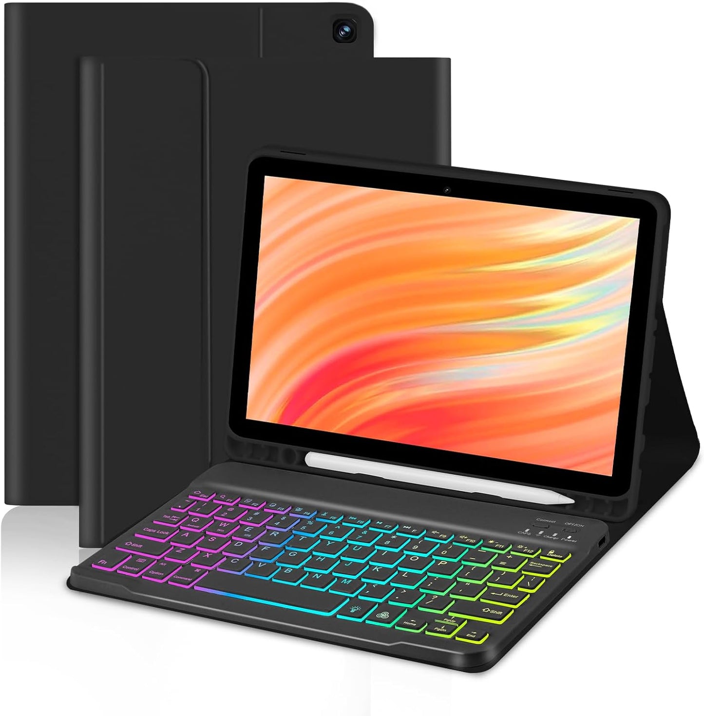 Tablet Case with Keyboard for Kindle Fire HD 10 Plus 11/13th Gen