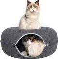 24inch Tunnel Bed for Indoor Cats - Donut Tunnel Peekaboo