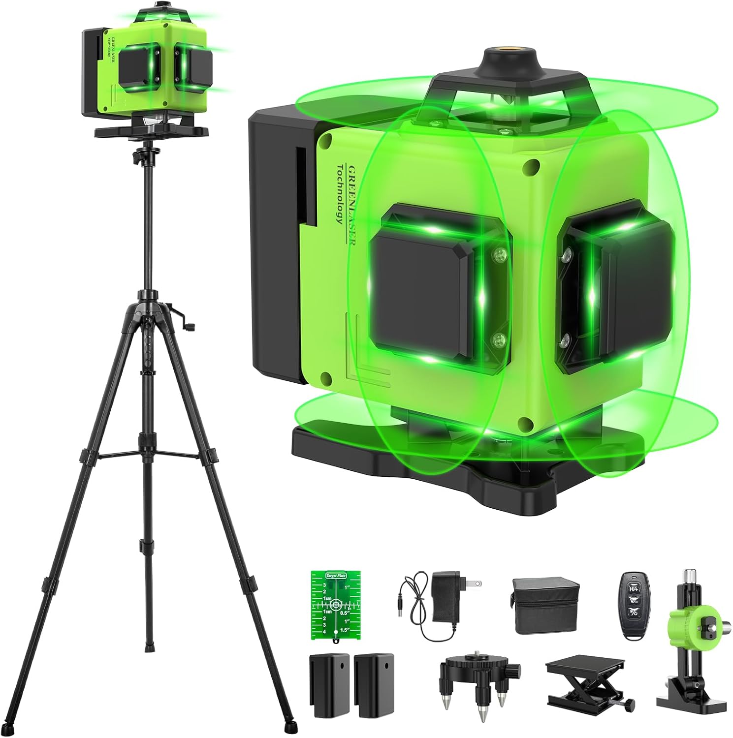 Laser Level with Tripod 16 Lines Self Leveling for Precision Work