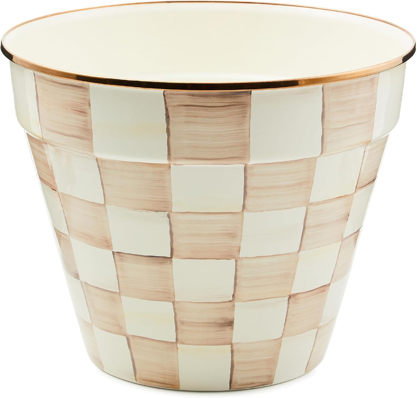 MACKENZIE-CHILDS Enamel Garden Pot for Decorative Planting
