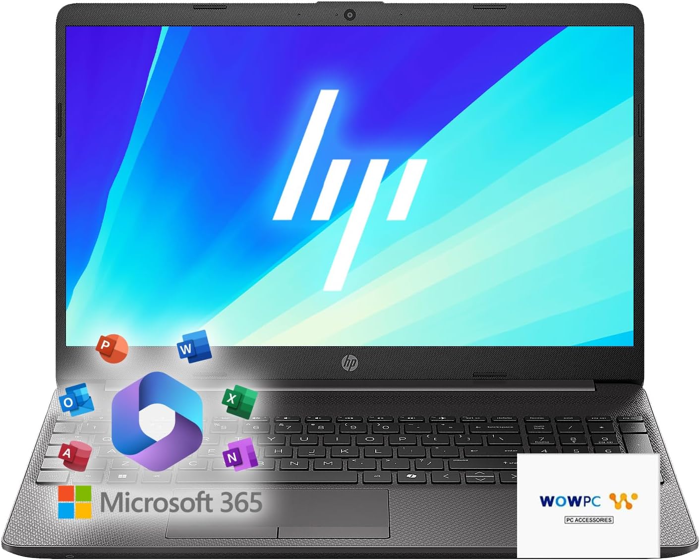 HP 15.6 FHD Business Laptop with Office 365 and Powerful Performance