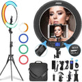 19 in Ring Light with Remote and Stand - Bi-Color 60W for Video