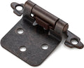 Antique Copper Cabinet Hinges 50 Pack (25 Pairs) - Self-Closing