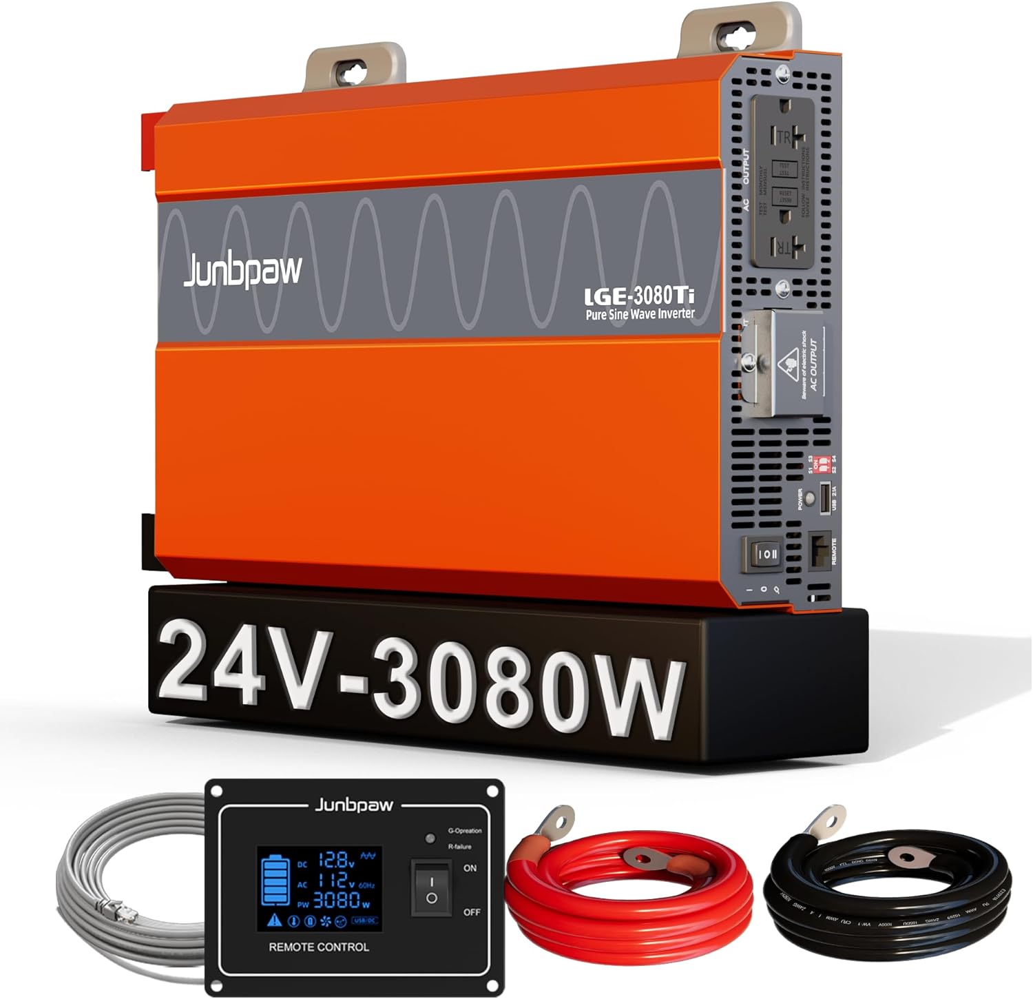 3080W Pure Sine Wave Inverter for Home, RV, Camping & More