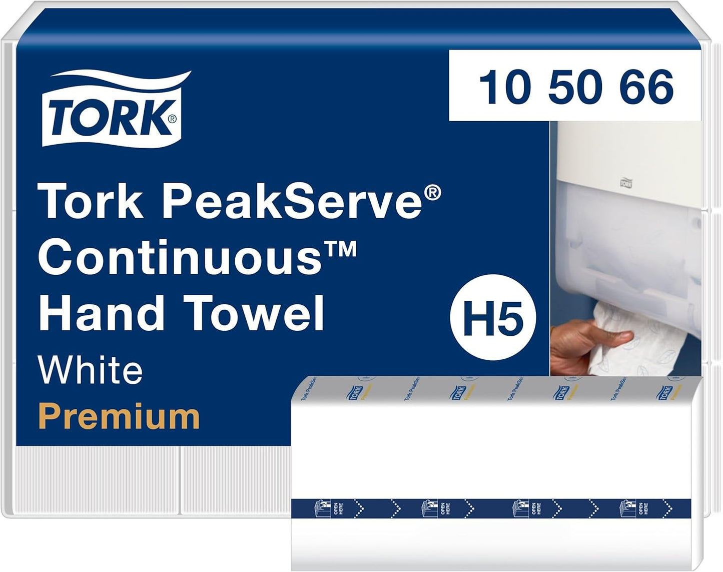 Tork PeakServe Continuous Paper Hand Towels for Premium Drying