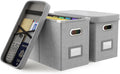 Hanging Filing File Box with Mesh Pocket - Compact Letter Size