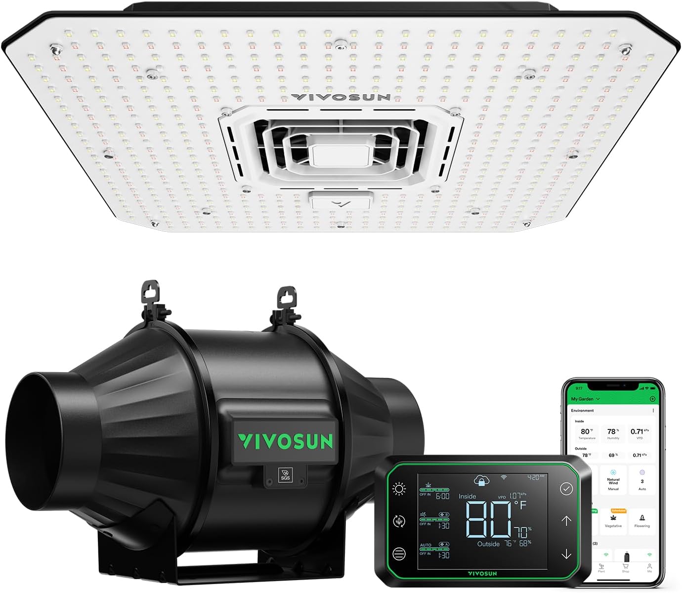 VIVOSUN Smart Grow System: Boost Growth with AeroLight A100SE