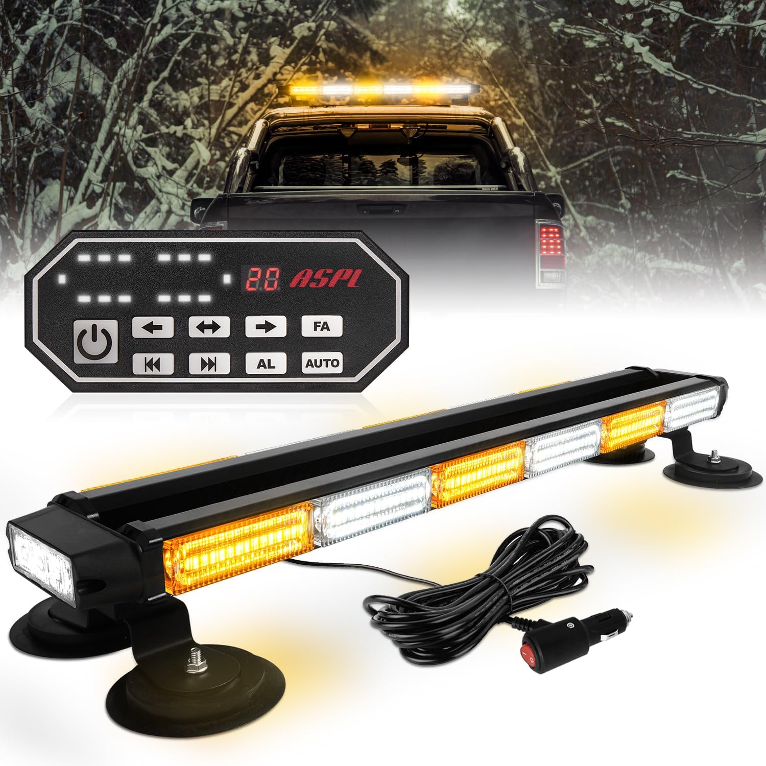 ASPL 26inch 126 LED Emergency Rooftop Strobe Lights Bar Review
