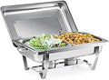 Chafing Dish Buffet Set 8 qt Chafer for Catering - Compact Foldable