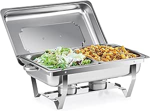 Chafing Dish Buffet Set for Catering with 8 qt Capacity