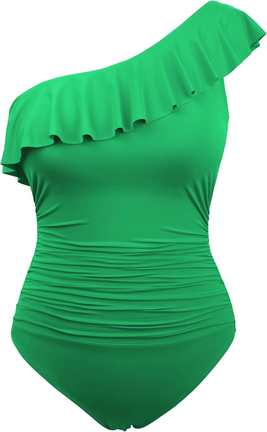 Hilor Women's One Shoulder One Piece Swimsuits for Tummy Control