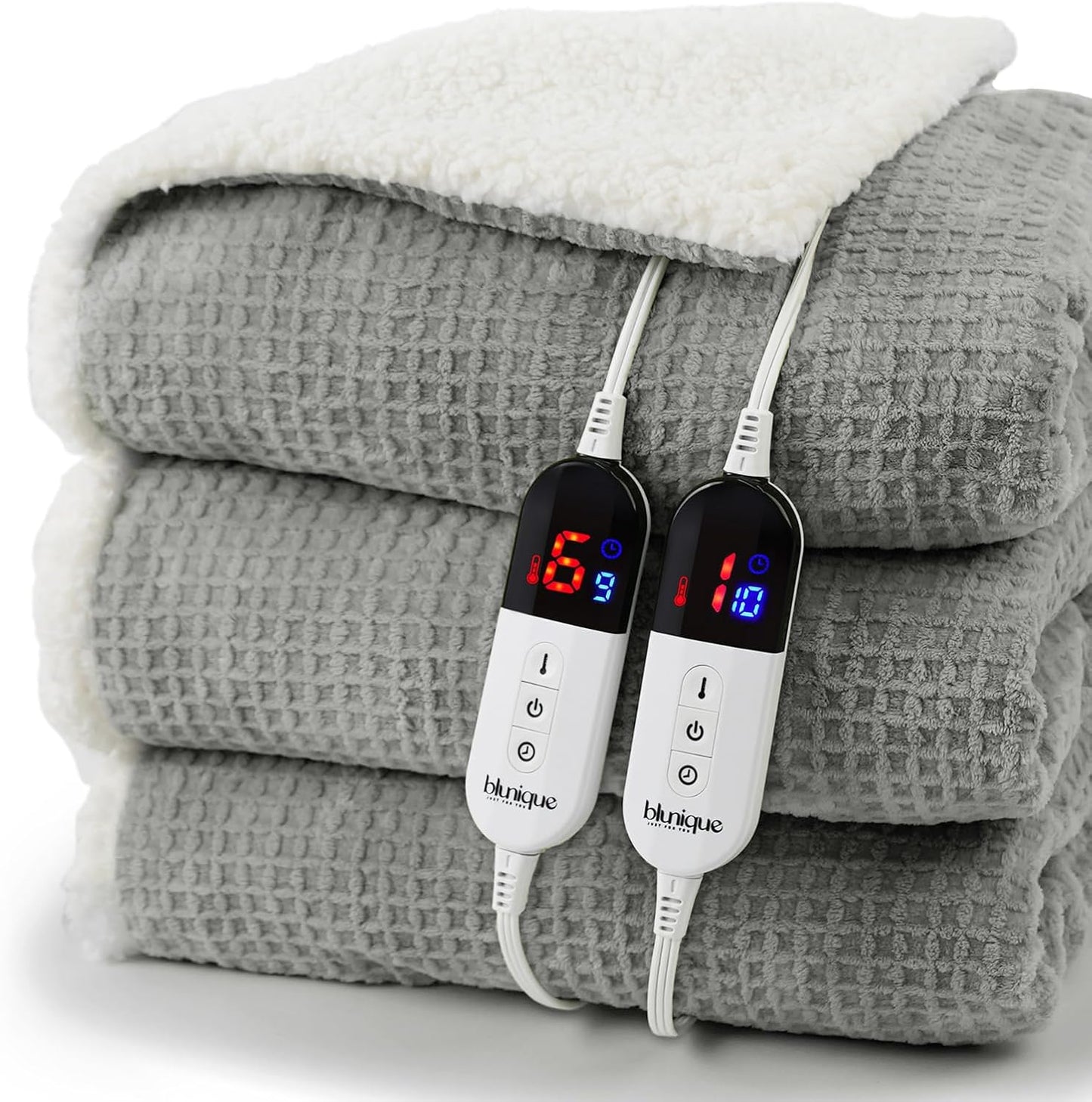Heated Blanket Electric Blanket King Waffle for Ultimate Comfort