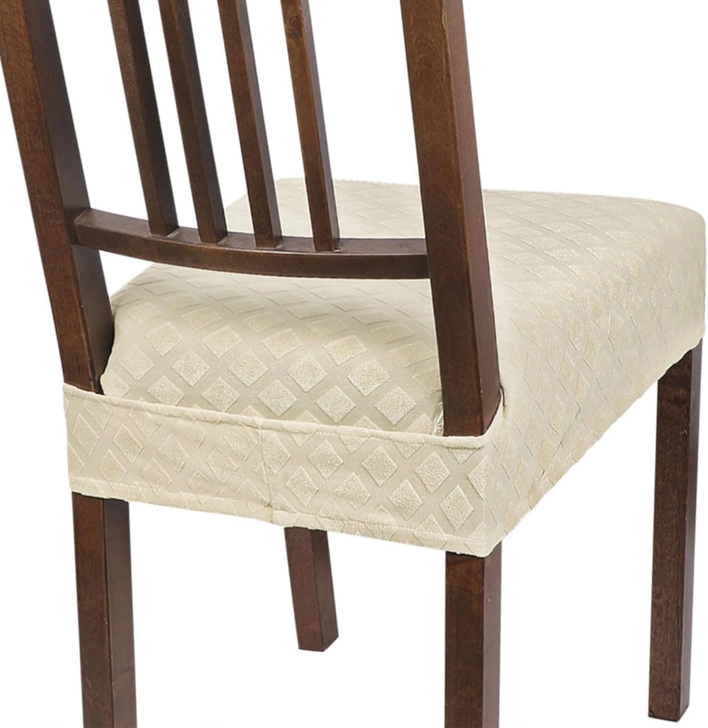 SearchI Stretch Dining Chair Seat Covers Set of 6 for Comfort