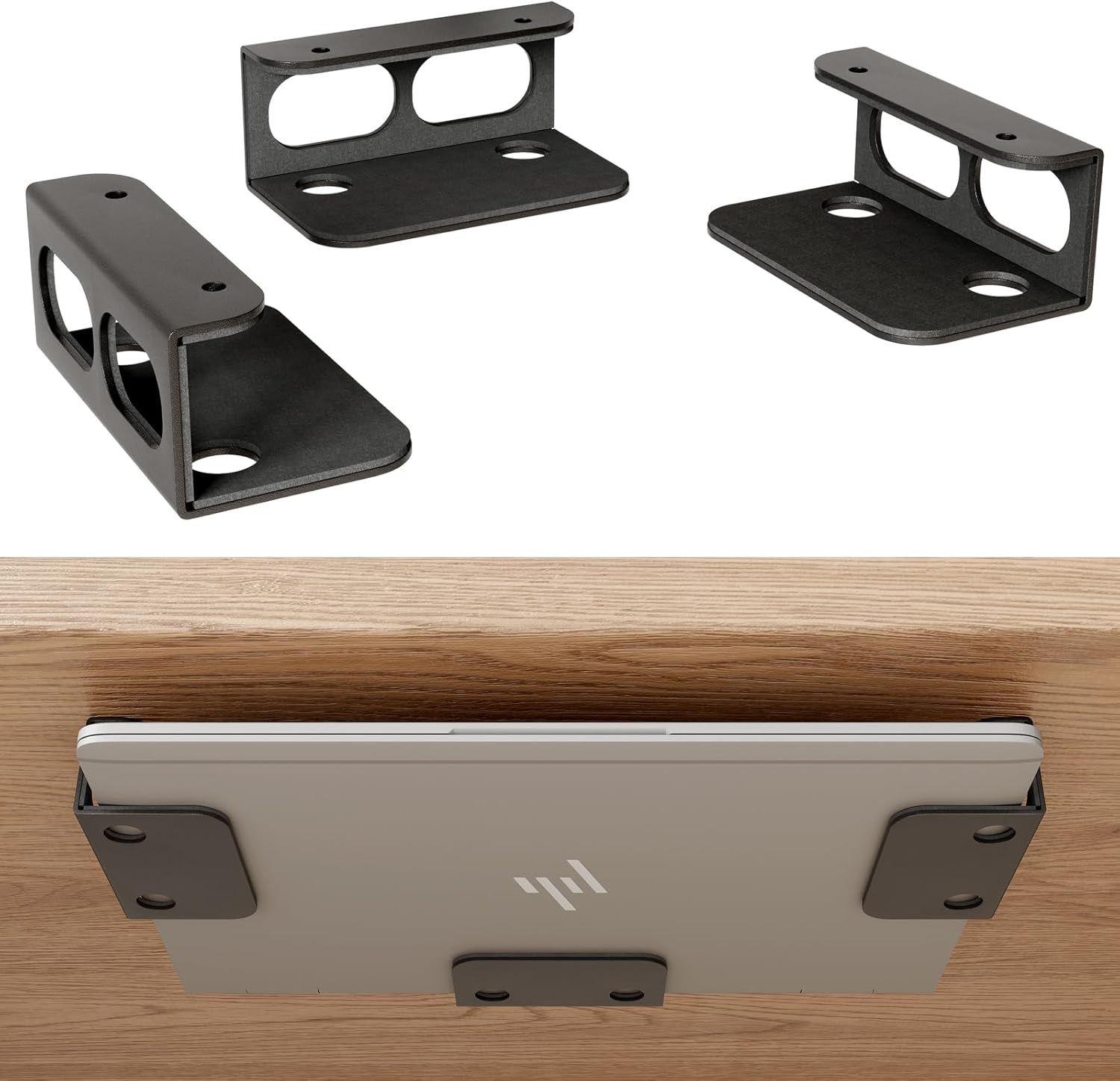 RUKUHOT Under Desk Laptop Mount - Clear Desk Space!