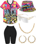 80s 90s Outfit for Women Unisex Hip Hop Costume (Style SQLN)