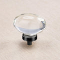 16 Pack Glass Cabinet Knobs and Pulls Oval Crystal Knobs for Drawers