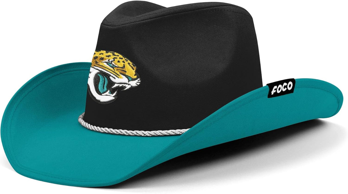 Two Tone Cowboy Hat with Team Logo for Ultimate Fan Style